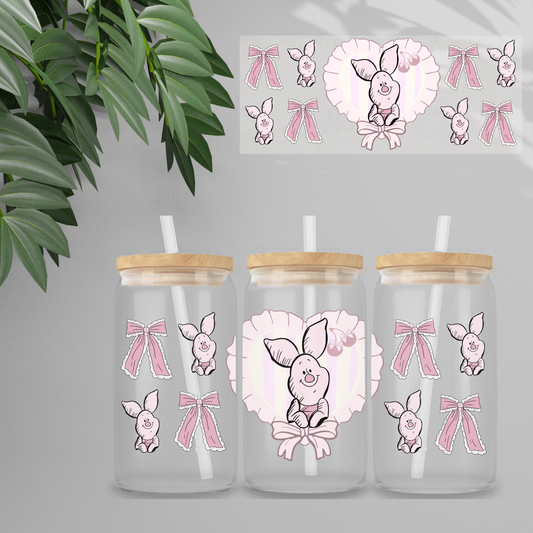 Double Sided UVDTF Wrap | 16oz Tumbler Transfer | 24cm x 11cm | Honey Bear & Friends | 1