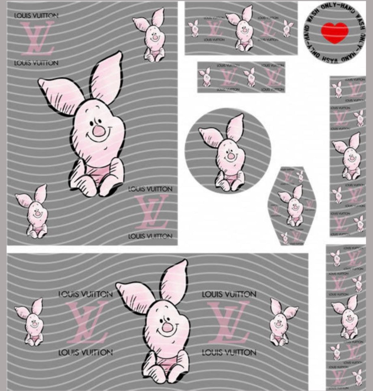 Premium 8-in-1 UVDTF Wraps | Multi Design Transfer Pack | Ready to Apply | Design 21