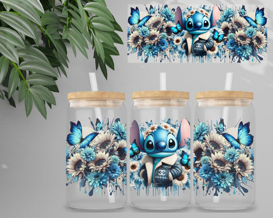 Double Sided UV DTF Wrap 16oz Tumbler Transfer (24cm x 11cm) Design 10