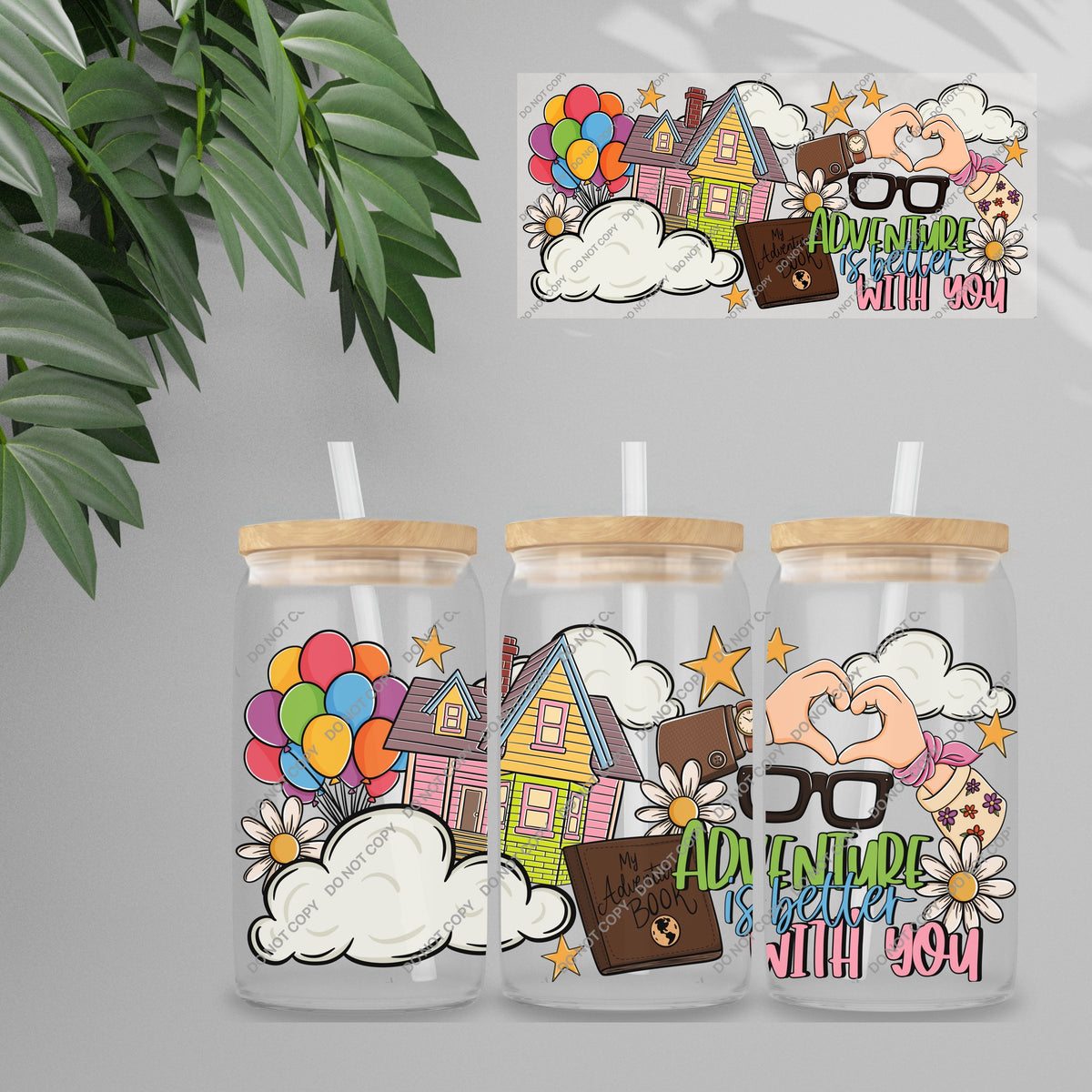 UVDTF Wrap - Better Together Double Sided | 16oz Tumbler Transfer