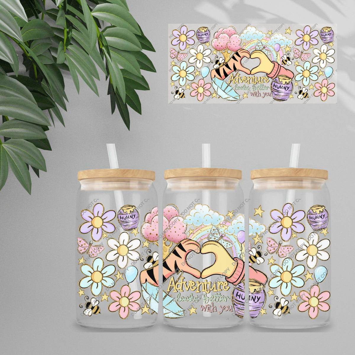 UVDTF Wrap - Better Together Double Sided | 16oz Tumbler Transfer