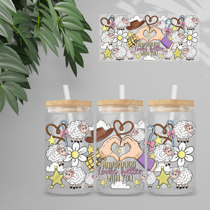 UVDTF Wrap - Better Together Double Sided | 16oz Tumbler Transfer