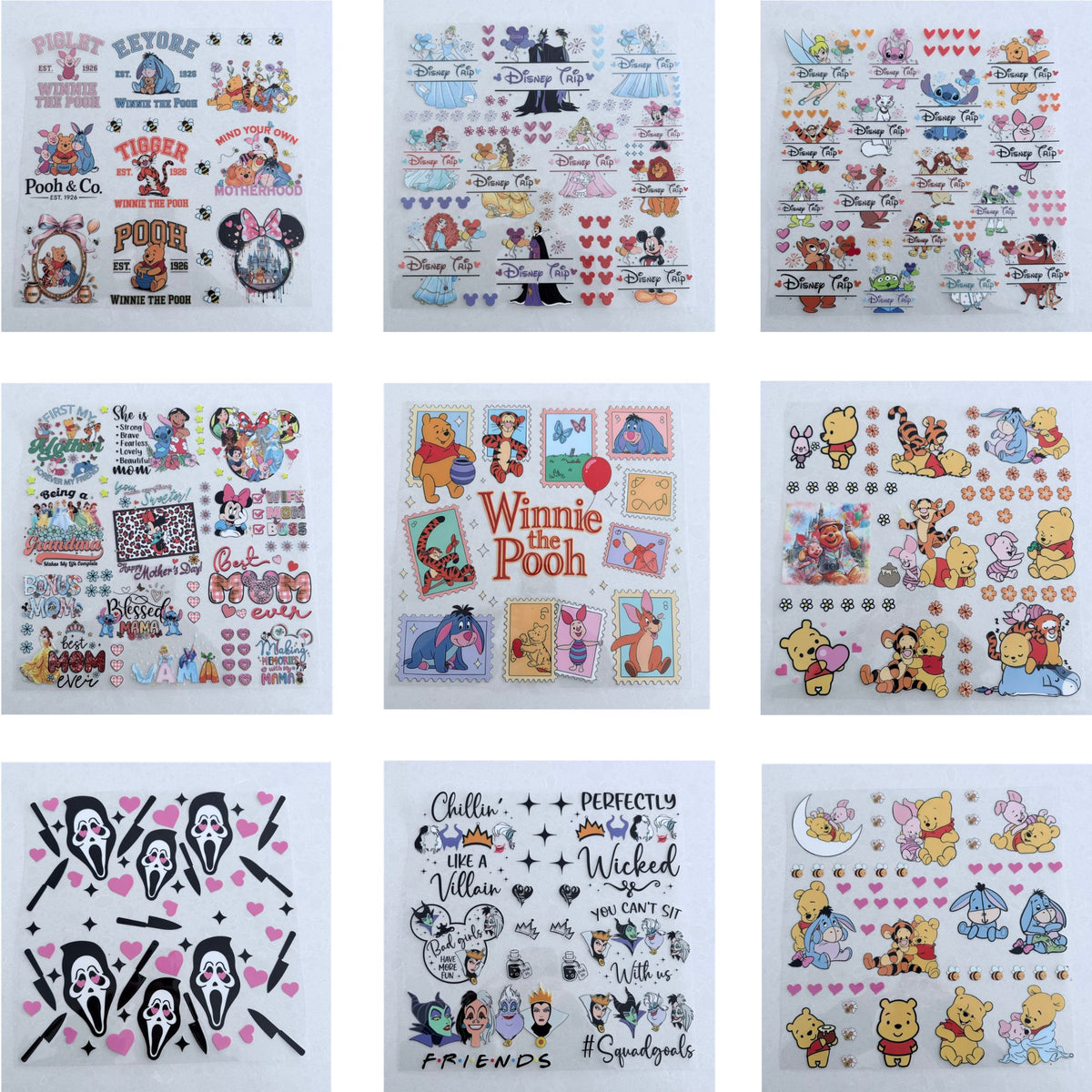 Premium 11-Inch Element UVDTF Sheet | Multi Element Transfer Pack | Ready to Apply