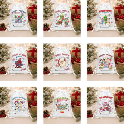 Santa Sack DTF Heat Transfer | 25cm Transfer