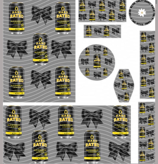 Premium 8-in-1 UVDTF Wraps | Multi Design Transfer Pack | Ready to Apply | Design 18