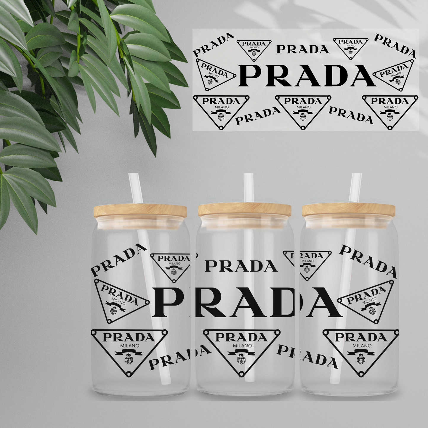 Double Sided UVDTF Wrap | 16oz Tumbler Transfer | 24cm x 11cm | Designer | 11