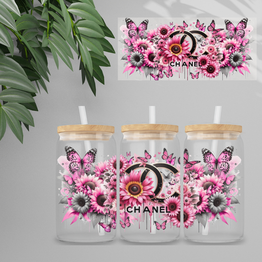 Double Sided UVDTF Wrap | 16oz Tumbler Transfer | 24cm x 11cm | Designer | 14