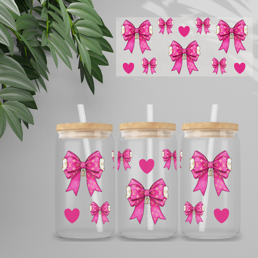 Double Sided UVDTF Wrap | 16oz Tumbler Transfer | 24cm x 11cm | Designer | 2