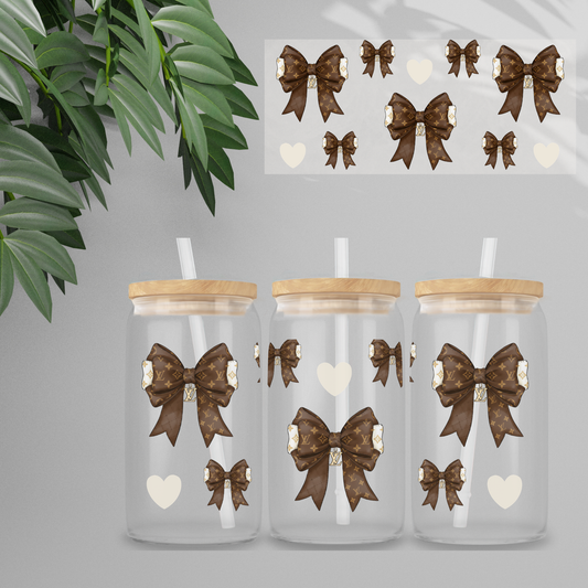 Double Sided UVDTF Wrap | 16oz Tumbler Transfer | 24cm x 11cm | Designer | 4