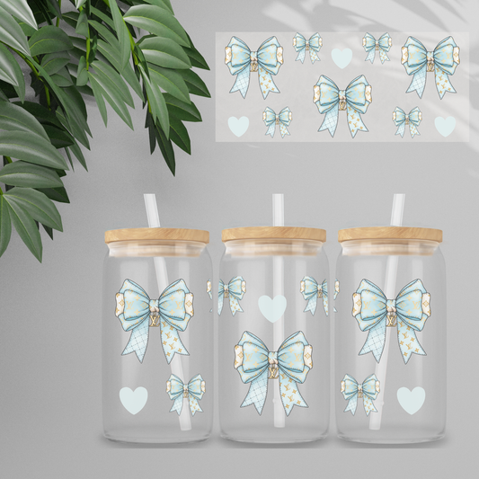 Double Sided UVDTF Wrap | 16oz Tumbler Transfer | 24cm x 11cm | Designer | 5