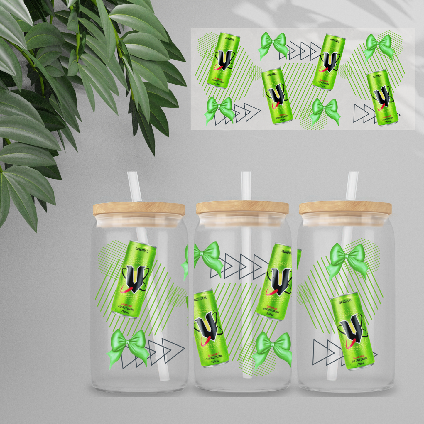 Double Sided UVDTF Wrap | 16oz Tumbler Transfer | 24cm x 11cm | Drinks | 11