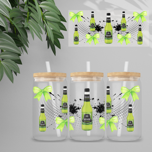 Double Sided UVDTF Wrap | 16oz Tumbler Transfer | 24cm x 11cm | Drinks | 14