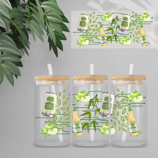 Double Sided UVDTF Wrap | 16oz Tumbler Transfer | 24cm x 11cm | Drinks | 15