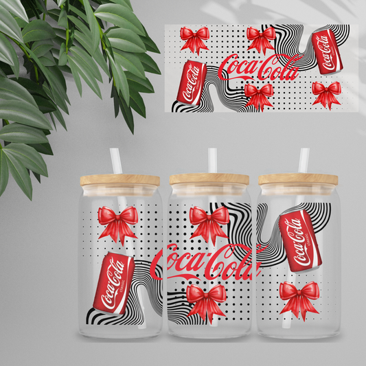 Double Sided UVDTF Wrap | 16oz Tumbler Transfer | 24cm x 11cm | Drinks | 2