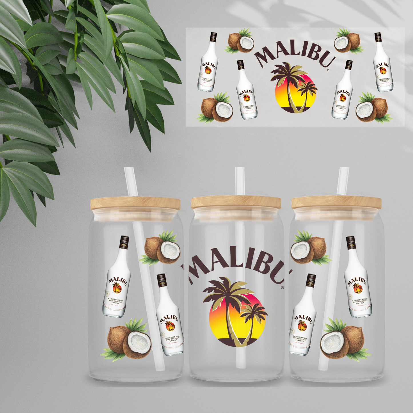 Double Sided UVDTF Wrap | 16oz Tumbler Transfer | 24cm x 11cm | Drinks | 23