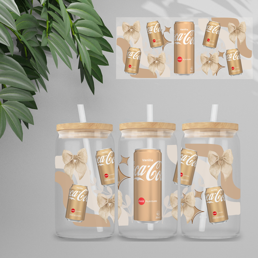 Double Sided UVDTF Wrap | 16oz Tumbler Transfer | 24cm x 11cm | Drinks | 3