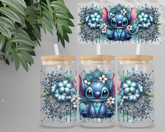 Double Sided UV DTF Wrap 16oz Tumbler Transfer (24cm x 11cm) Design 17