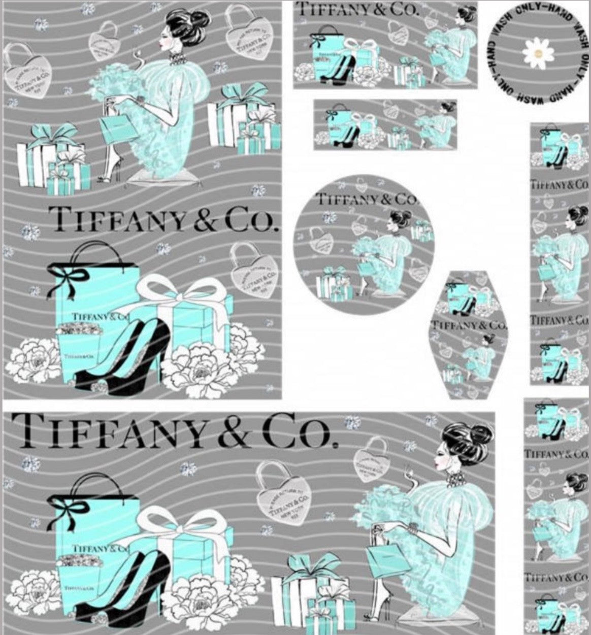 Premium 8-in-1 UVDTF Wraps | Multi Design Transfer Pack | Ready to Apply | Design 80