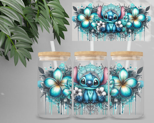 Double Sided UV DTF Wrap 16oz Tumbler Transfer (24cm x 11cm) Design 18