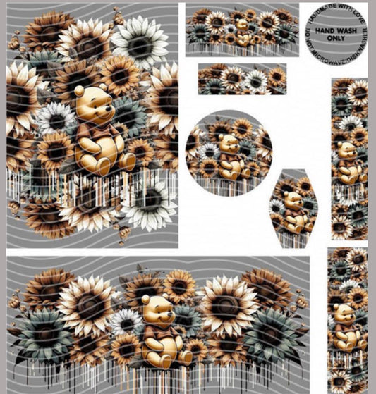 Premium 8-in-1 UVDTF Wraps | Multi Design Transfer Pack | Ready to Apply | Design 32