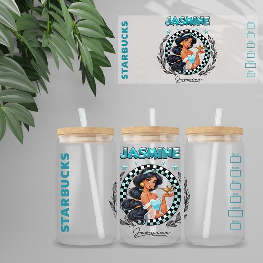 Double Sided UV DTF Wrap 16oz Tumbler Transfer (24cm x 11cm) Design 85