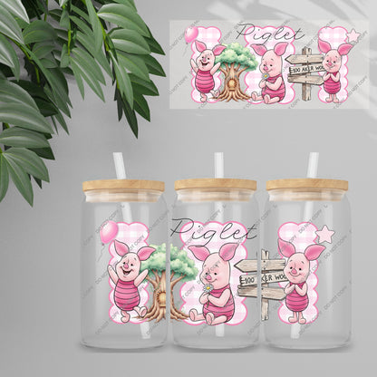 UVDTF Wrap - Gingham Honey Bear & Friends Double Sided | 16oz Tumbler Transfer