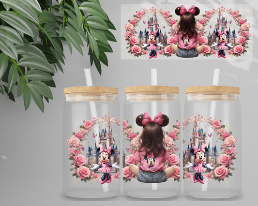 Double Sided  UV DTF Wrap 16oz Tumbler Transfer (24cm x 11cm) Design 2