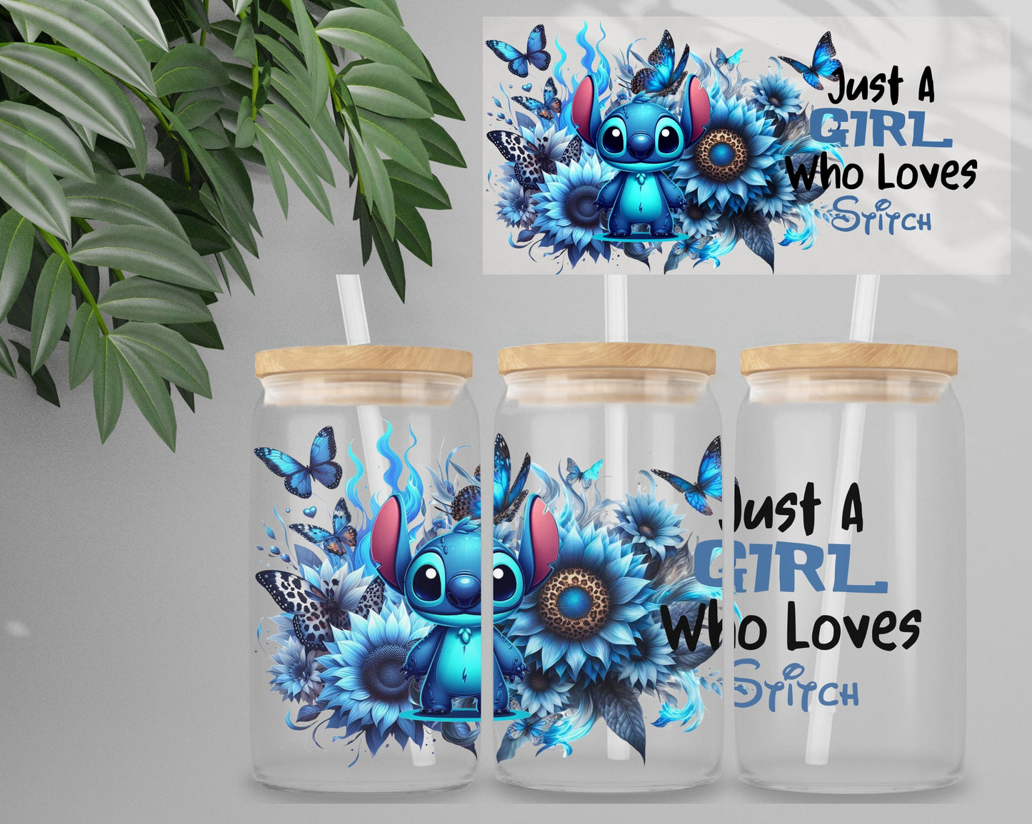 Double Sided UV DTF Wrap 16oz Tumbler Transfer (24cm x 11cm) Design 24