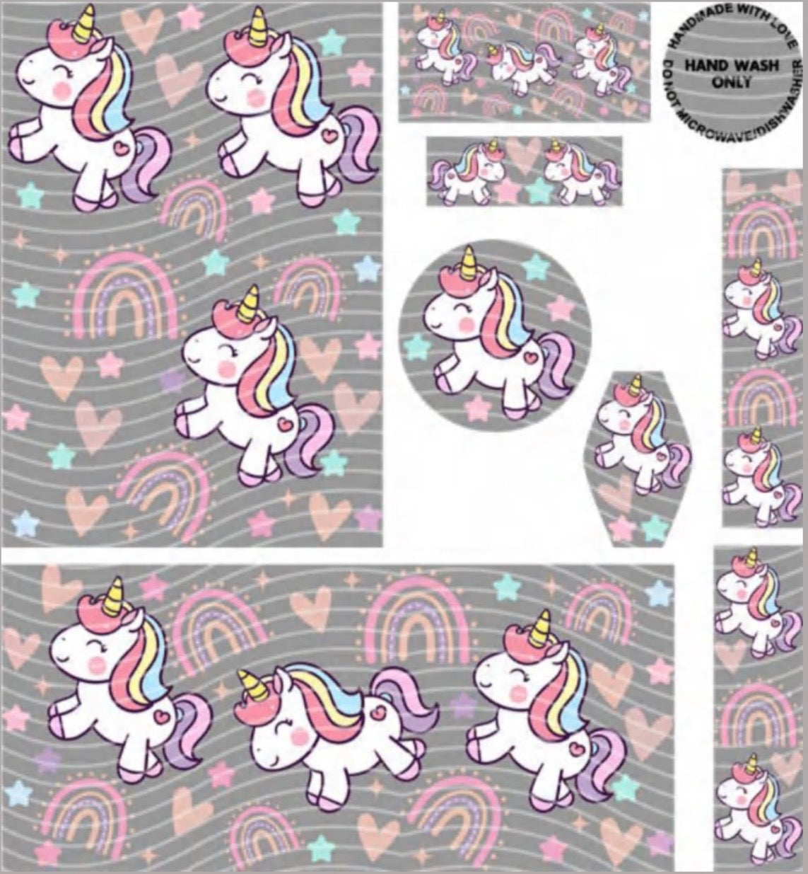 Premium 8-in-1 UVDTF Wraps | Multi Design Transfer Pack | Ready to Apply | Design 66
