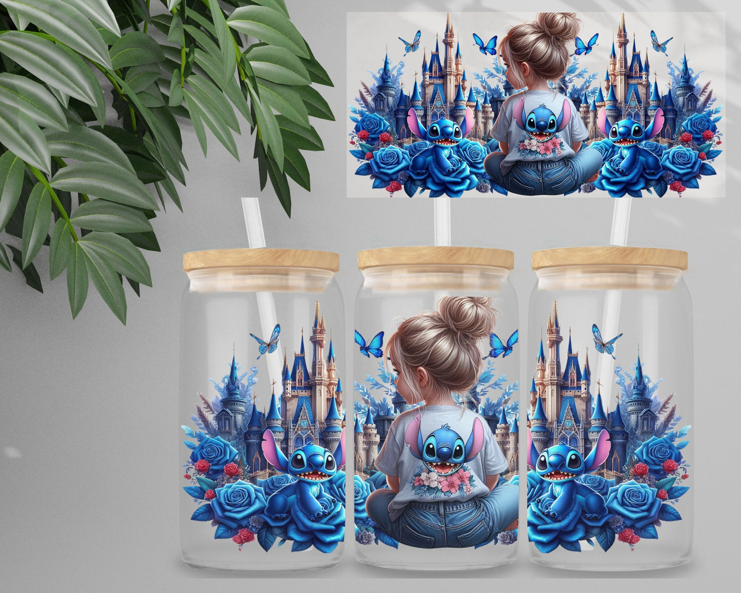 Double Sided UV DTF Wrap 16oz Tumbler Transfer (24cm x 11cm) Design 27