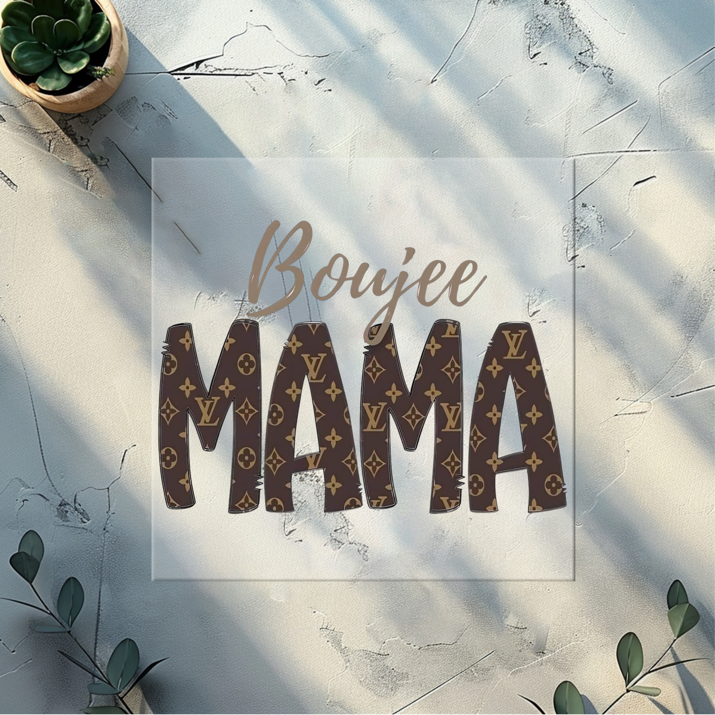 DTF plus pocket print (bougie mama)