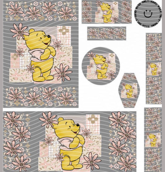 Premium 8-in-1 UVDTF Wraps | Multi Design Transfer Pack | Ready to Apply | Design 23