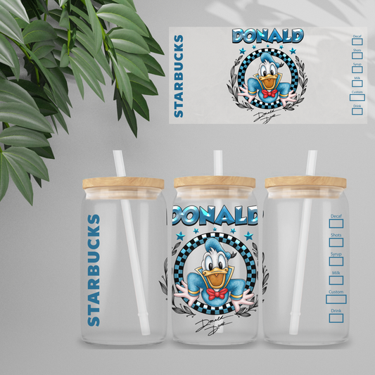 Double Sided UV DTF Wrap 16oz Tumbler Transfer (24cm x 11cm) Design 64