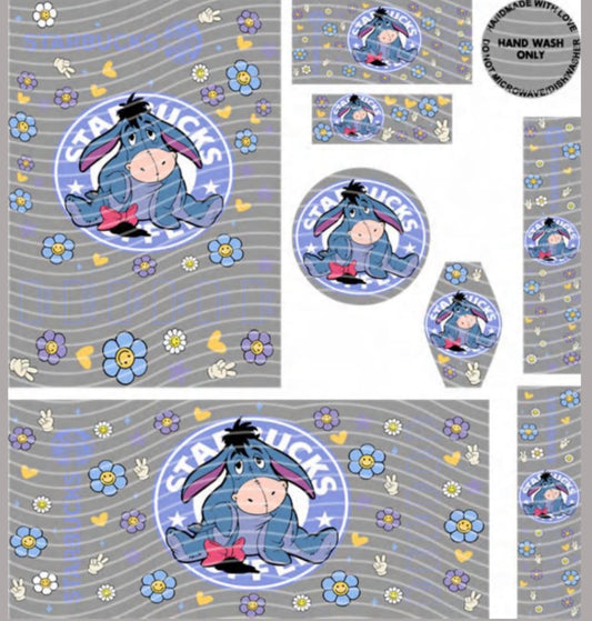 Premium 8-in-1 UVDTF Wraps | Multi Design Transfer Pack | Ready to Apply | Design 11