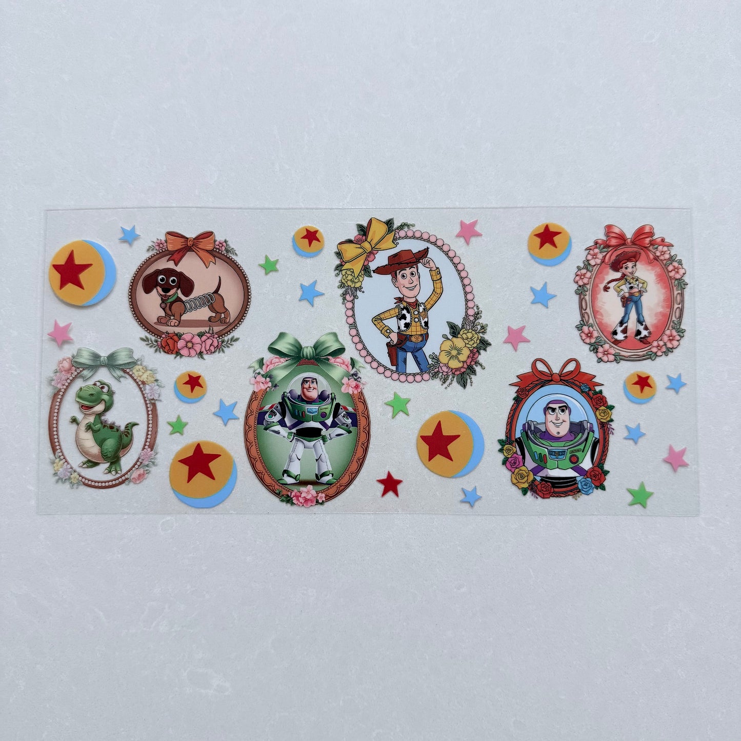 Single Sided UV DTF Wrap 16oz Tumbler Transfer (24cm x 11cm) To infinity and friends