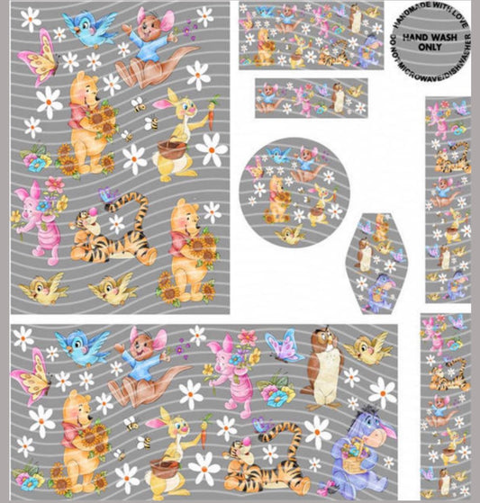 Premium 8-in-1 UVDTF Wraps | Multi Design Transfer Pack | Ready to Apply | Design 26