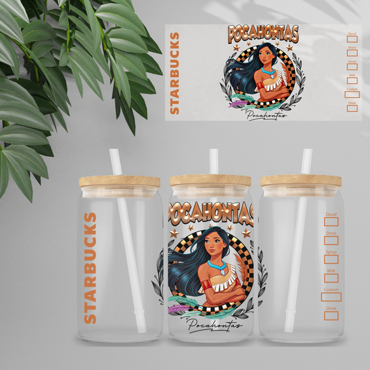 Double Sided UV DTF Wrap 16oz Tumbler Transfer (24cm x 11cm) Design 75