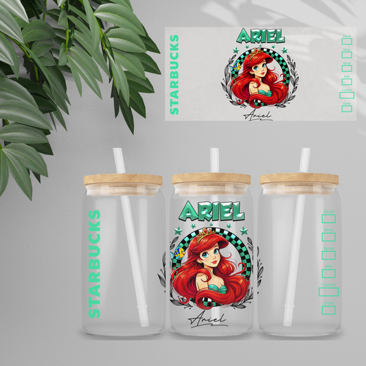 Double Sided UV DTF Wrap 16oz Tumbler Transfer (24cm x 11cm) Design 76