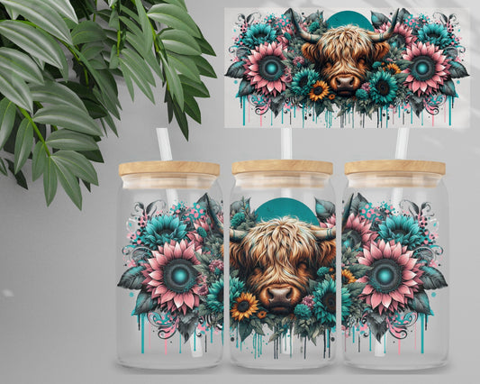 Double Sided UV DTF Wrap 16oz Tumbler Transfer (24cm x 11cm) Design 37