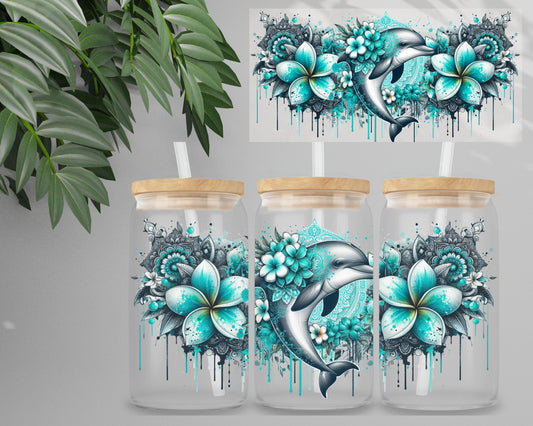 Double Sided UV DTF Wrap 16oz Tumbler Transfer (24cm x 11cm) Design 43