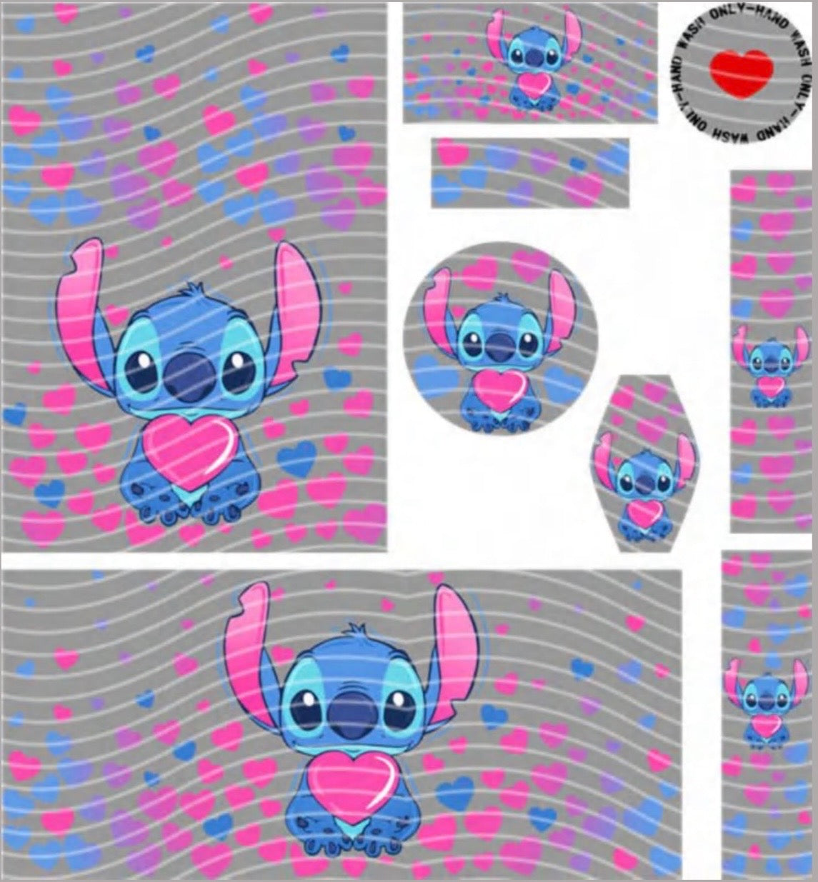 Premium 8-in-1 UVDTF Wraps | Multi Design Transfer Pack | Ready to Apply | Design 72