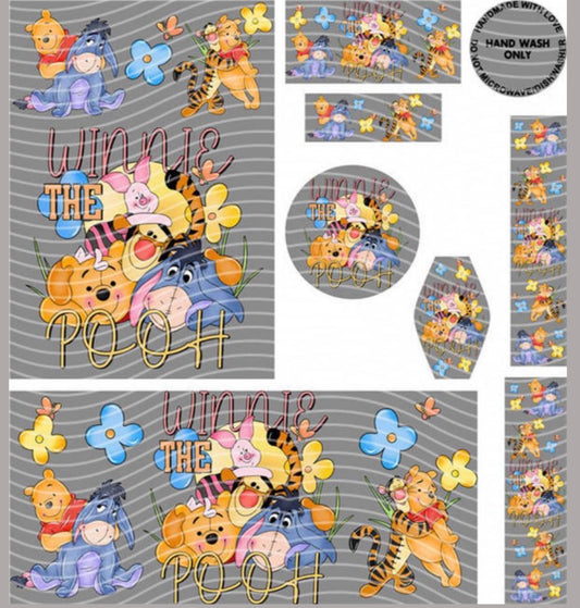 Premium 8-in-1 UVDTF Wraps | Multi Design Transfer Pack | Ready to Apply | Design 42