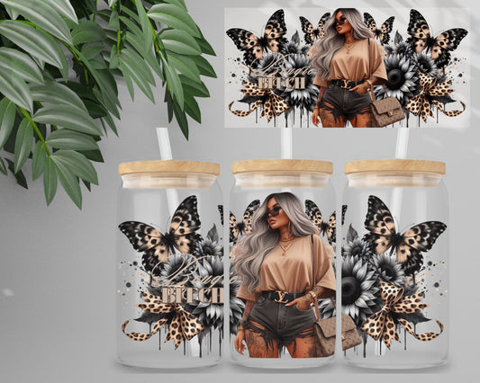 Double Sided UV DTF Wrap 16oz Tumbler Transfer (24cm x 11cm) Design 52