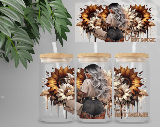 Double Sided UV DTF Wrap 16oz Tumbler Transfer (24cm x 11cm) Design 54