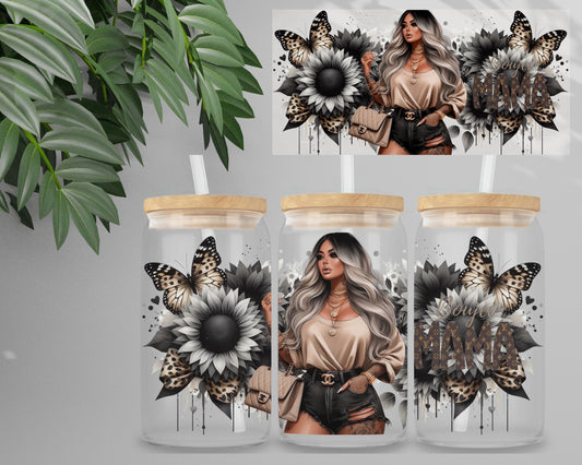 Double Sided UV DTF Wrap 16oz Tumbler Transfer (24cm x 11cm) Design 55