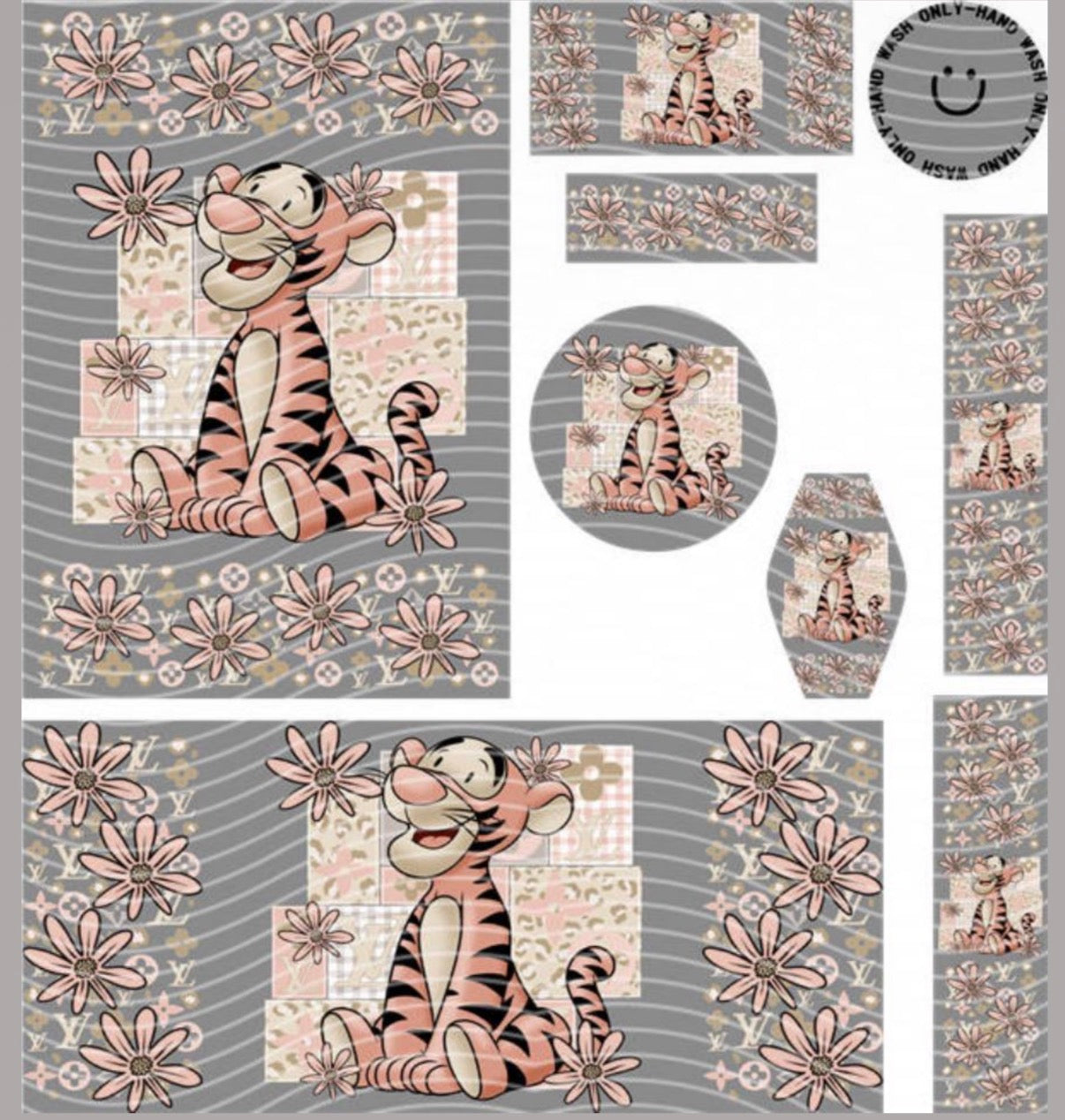 Premium 8-in-1 UVDTF Wraps | Multi Design Transfer Pack | Ready to Apply | Design 25