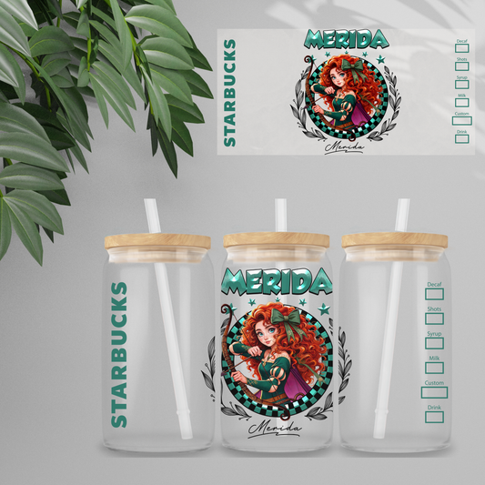 Double Sided UV DTF Wrap 16oz Tumbler Transfer (24cm x 11cm) Design 81