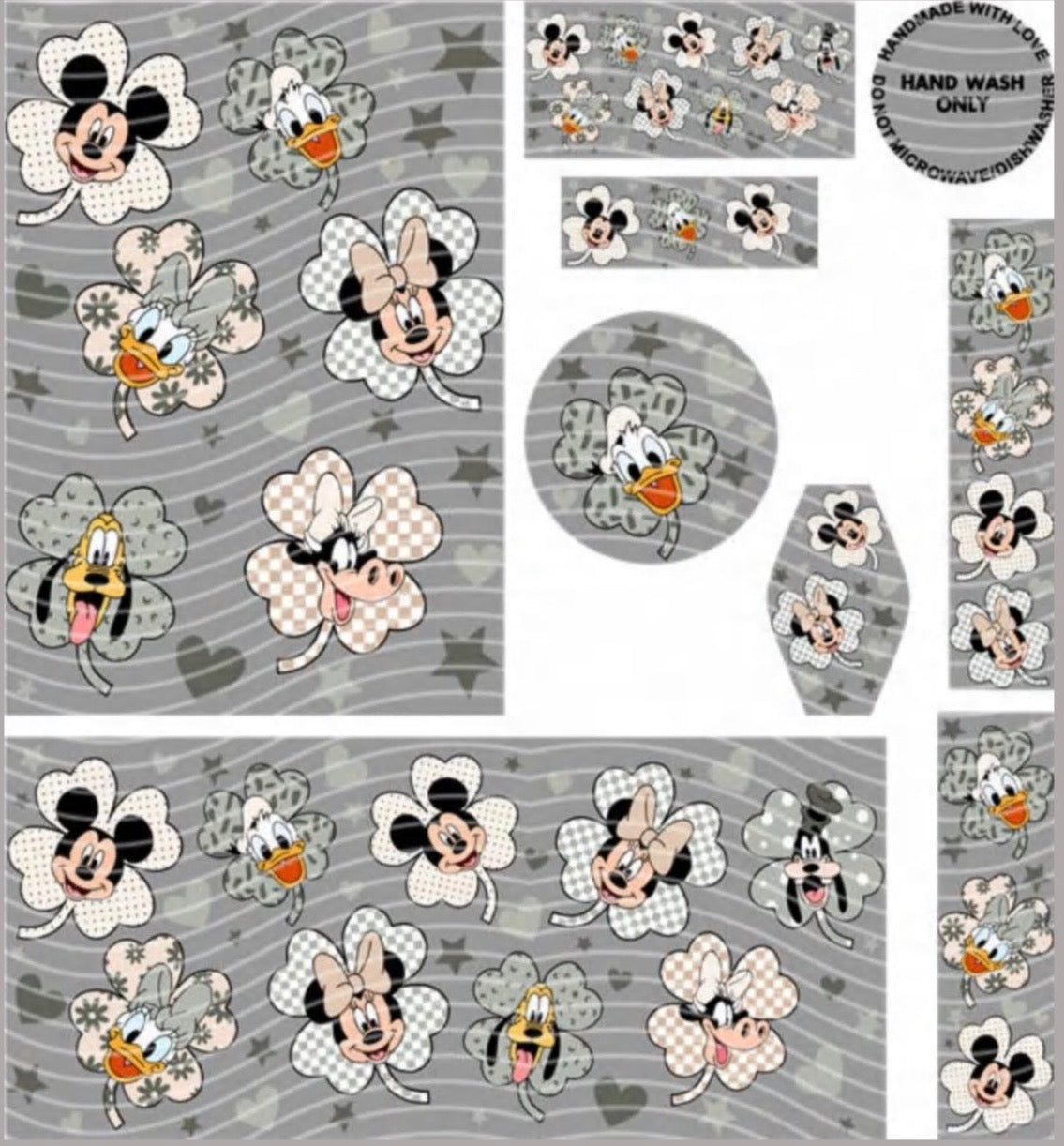 Premium 8-in-1 UVDTF Wraps | Multi Design Transfer Pack | Ready to Apply | Design 58