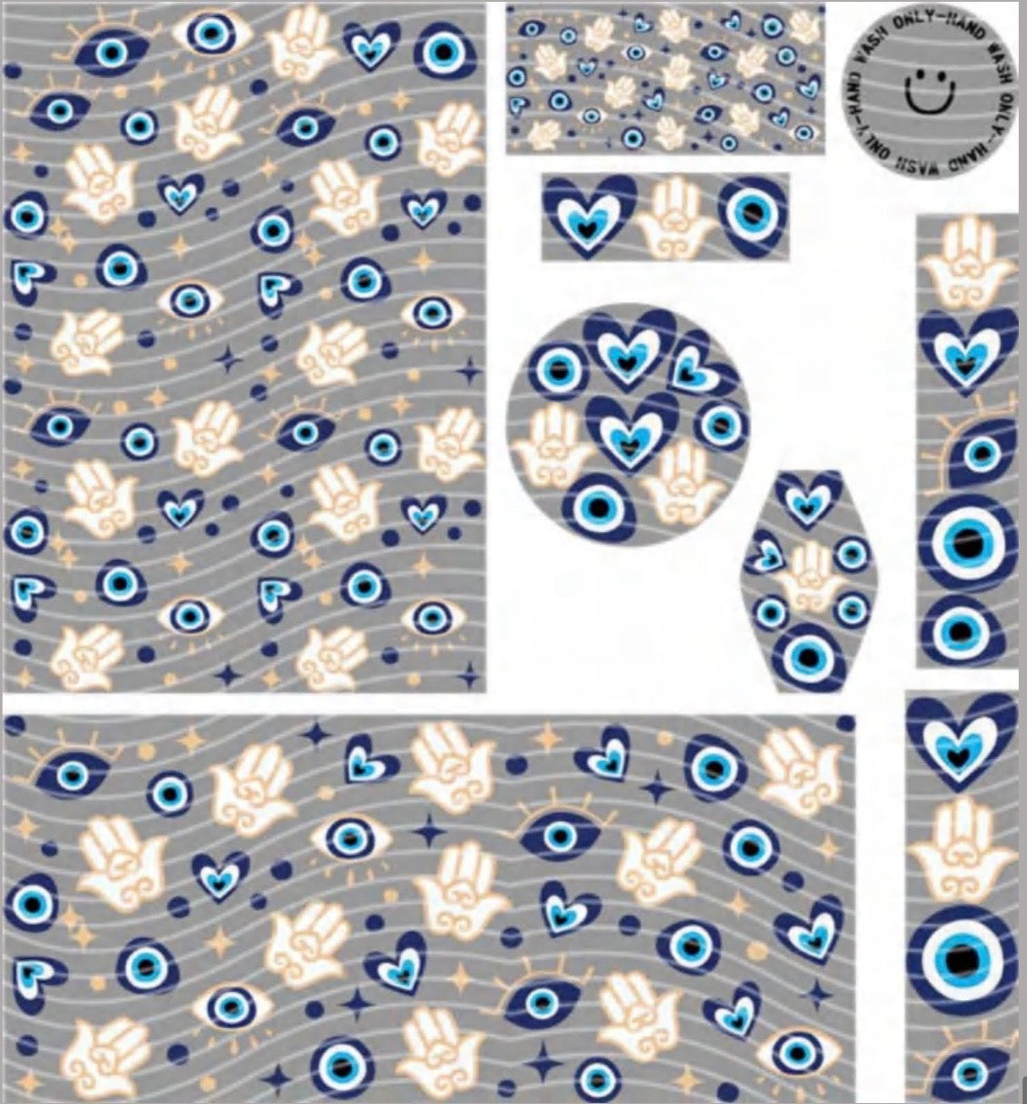 Premium 8-in-1 UVDTF Wraps | Multi Design Transfer Pack | Ready to Apply | Design 75