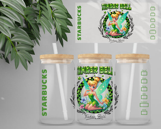 Double Sided UV DTF Wrap 16oz Tumbler Transfer (24cm x 11cm) Design 61